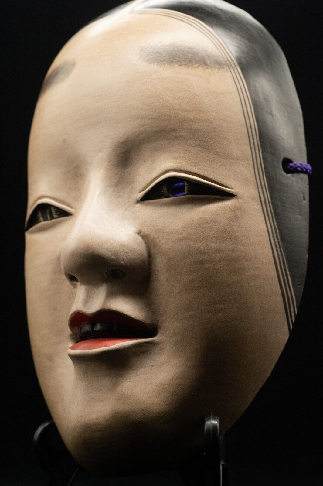 HQ Signed Wooden Noh Mask Koomote 小面 Seiun 静雲 Made Noh Men Japanese Vintage