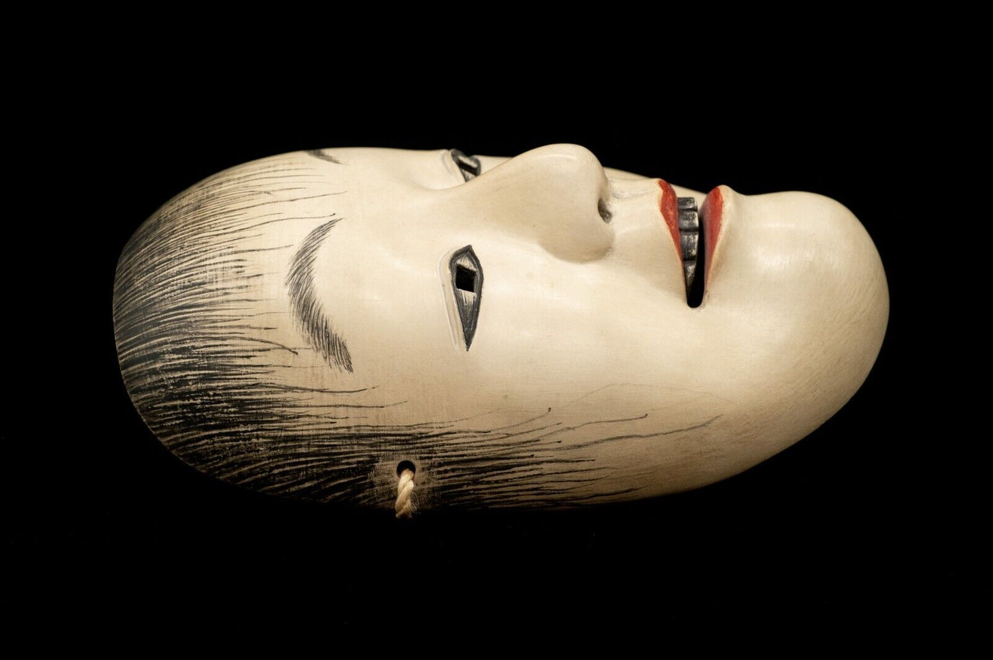 Wooden Noh Mask Doji 童子 Noh Men Japanese Vintage/Antique