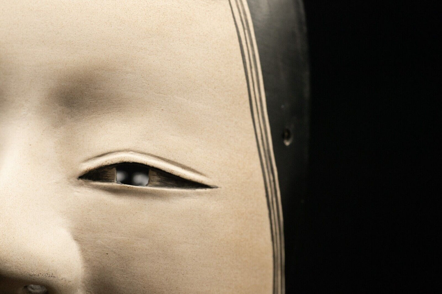 HQ Signed Wooden Noh Mask Koomote 小面 Seiun 静雲 Made Noh Men Japanese Vintage