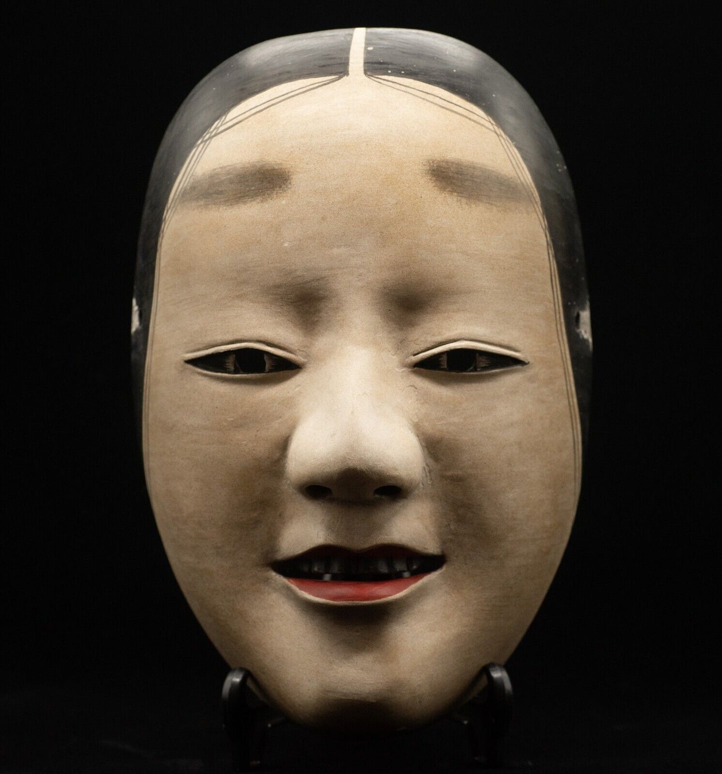 HQ Signed Wooden Noh Mask Zo-Onna 増女  Noh Men Japanese Vintage