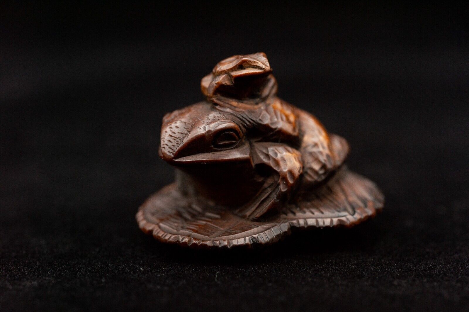 Signed Wooden Edo Period NETSUKE Frog Masanao Made Woodcraft – Katte-ya ...