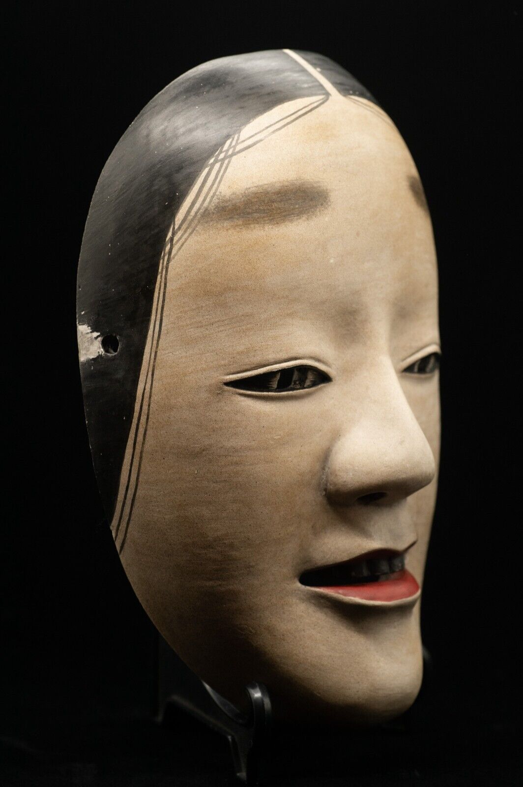 HQ Signed Wooden Noh Mask Zo-Onna 増女  Noh Men Japanese Vintage