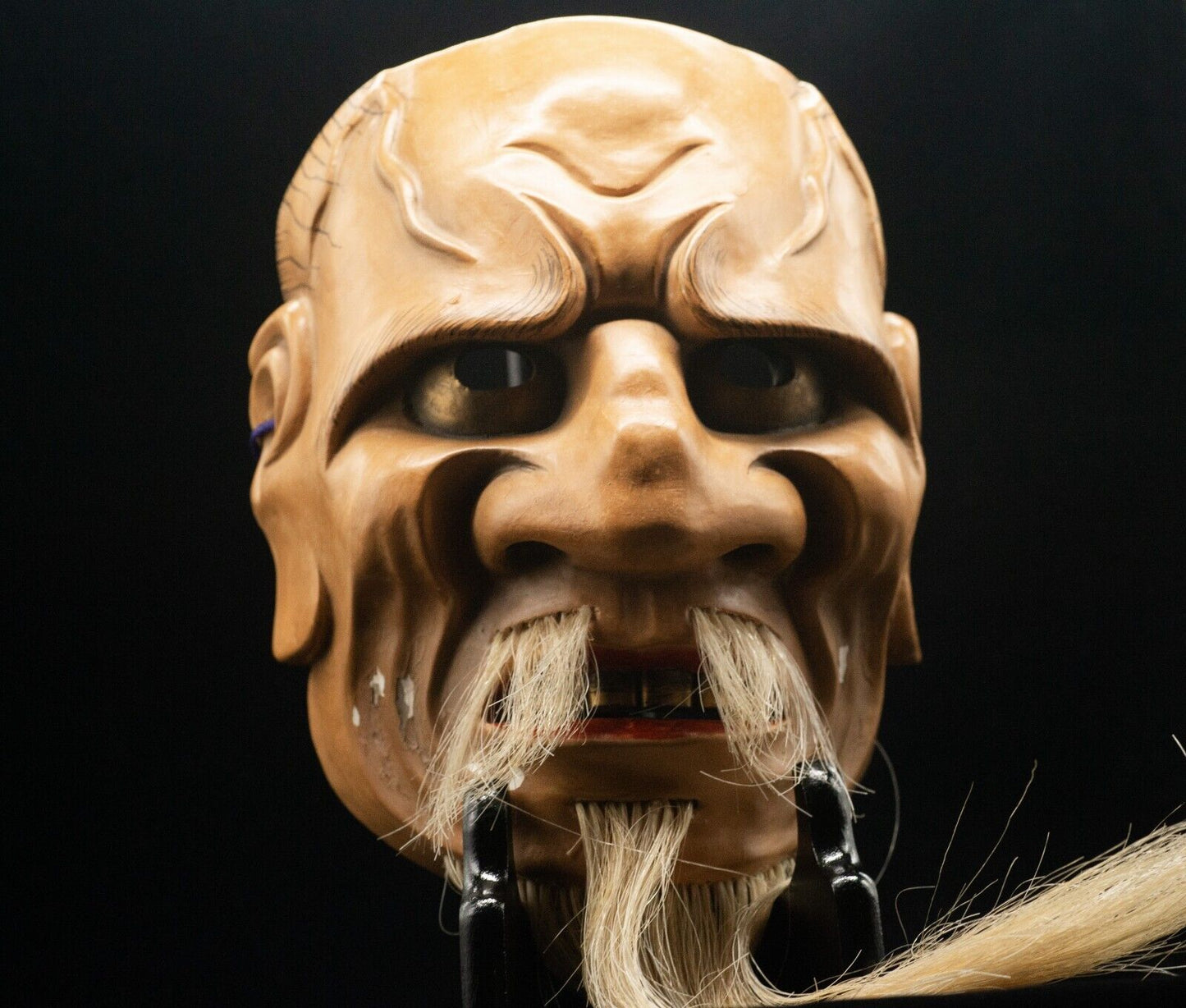 HQ Signed Wooden Noh Mask Hanakobu Akujo Seiun 静雲 Made Noh Men Japanese Vintage