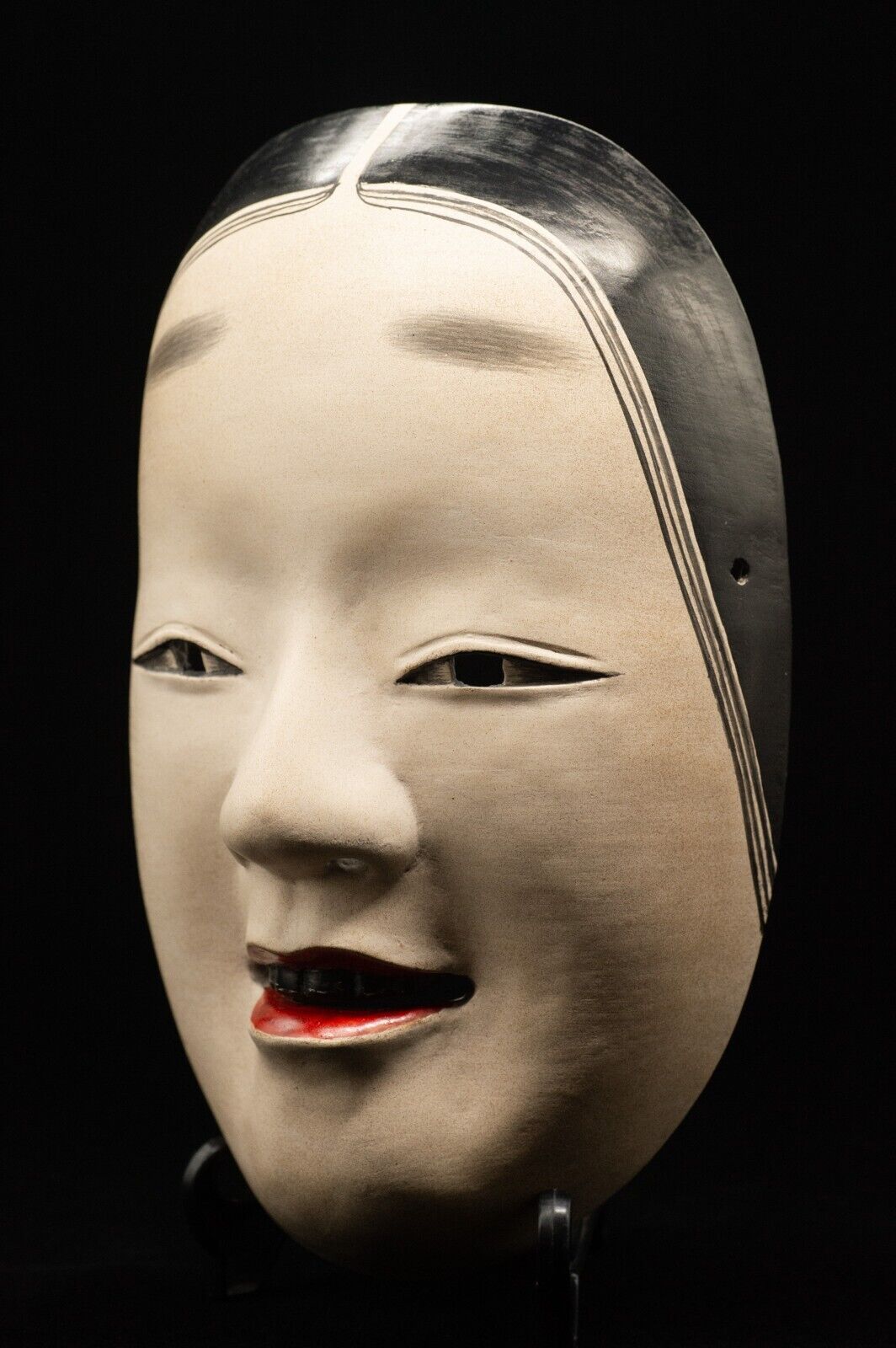 HQ Signed Wooden Noh Mask Koomote 小面 Seiun 静雲 Made Noh Men Japanese Vintage