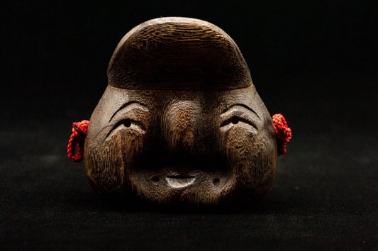 Sagemono Inro Tonkotsu とんこつ Wooden box Japanese Antique / Vintage