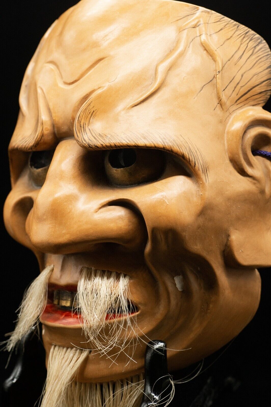 HQ Signed Wooden Noh Mask Hanakobu Akujo Seiun 静雲 Made Noh Men Japanese Vintage