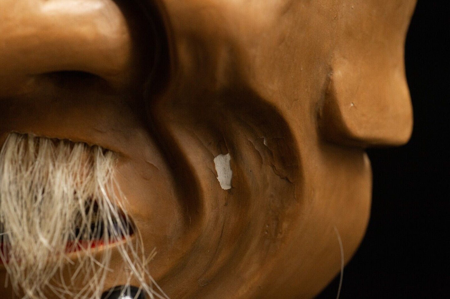 HQ Signed Wooden Noh Mask Hanakobu Akujo Seiun 静雲 Made Noh Men Japanese Vintage