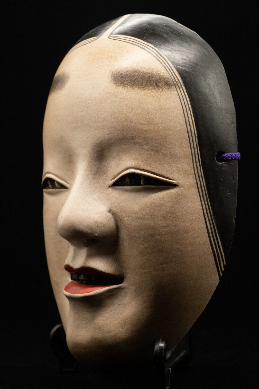 HQ Signed Wooden Noh Mask Koomote 小面 Seiun 静雲 Made Noh Men Japanese Vintage