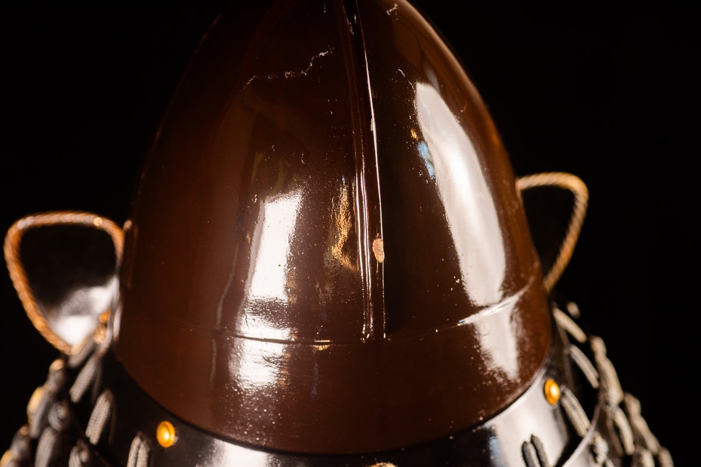 Genuine Antique Samurai Helmet KABUTO Edo Period F/S 72