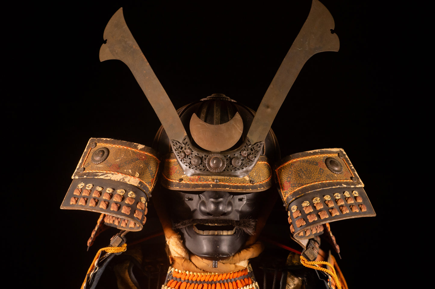 Samurai Armor  Yoroi Wearable Life-size w/chest Japanese Antique Kabuto 41