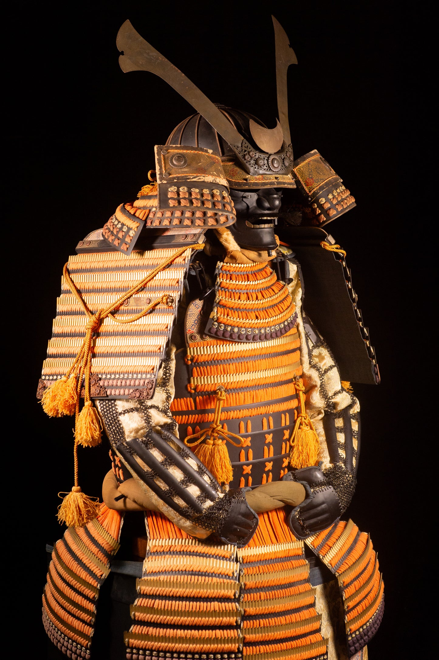 Samurai Armor  Yoroi Wearable Life-size w/chest Japanese Antique Kabuto 41