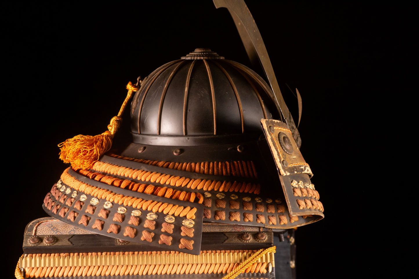 Samurai Armor  Yoroi Wearable Life-size w/chest Japanese Antique Kabuto 41