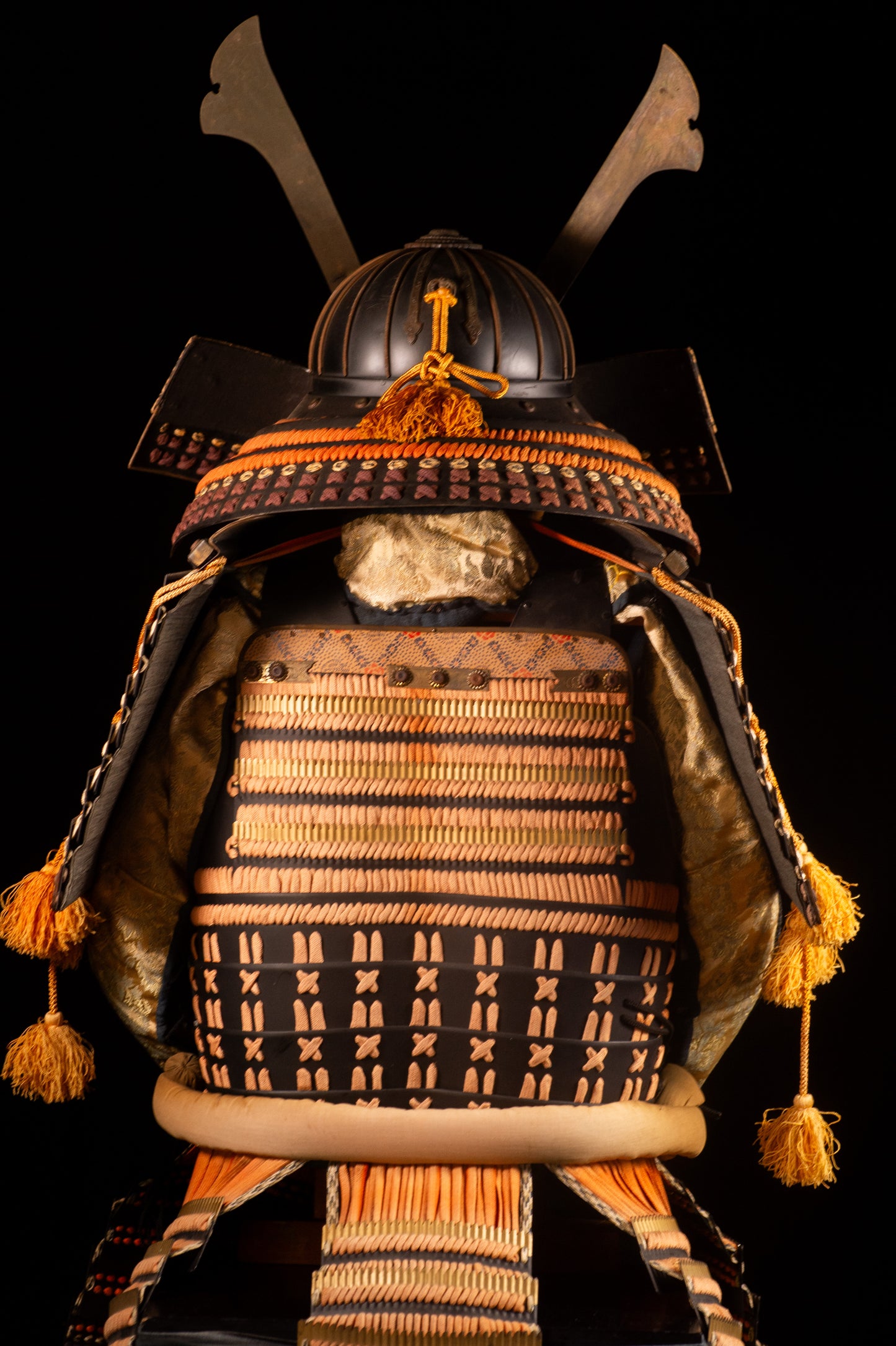 Samurai Armor  Yoroi Wearable Life-size w/chest Japanese Antique Kabuto 41