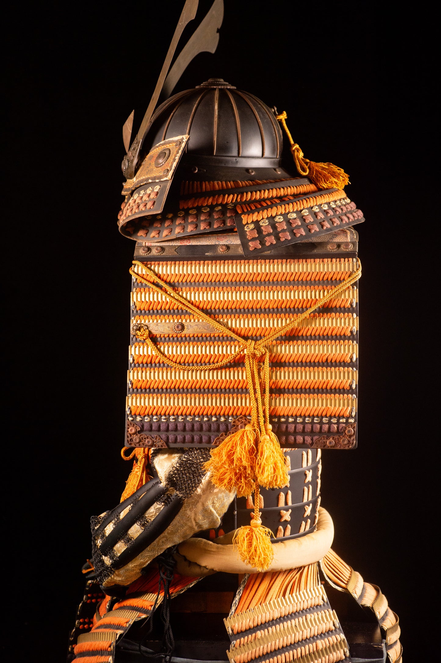 Samurai Armor  Yoroi Wearable Life-size w/chest Japanese Antique Kabuto 41