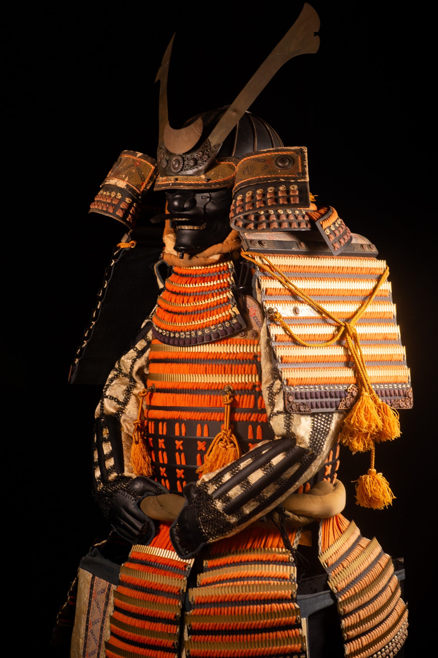 Samurai Armor  Yoroi Wearable Life-size w/chest Japanese Antique Kabuto 41