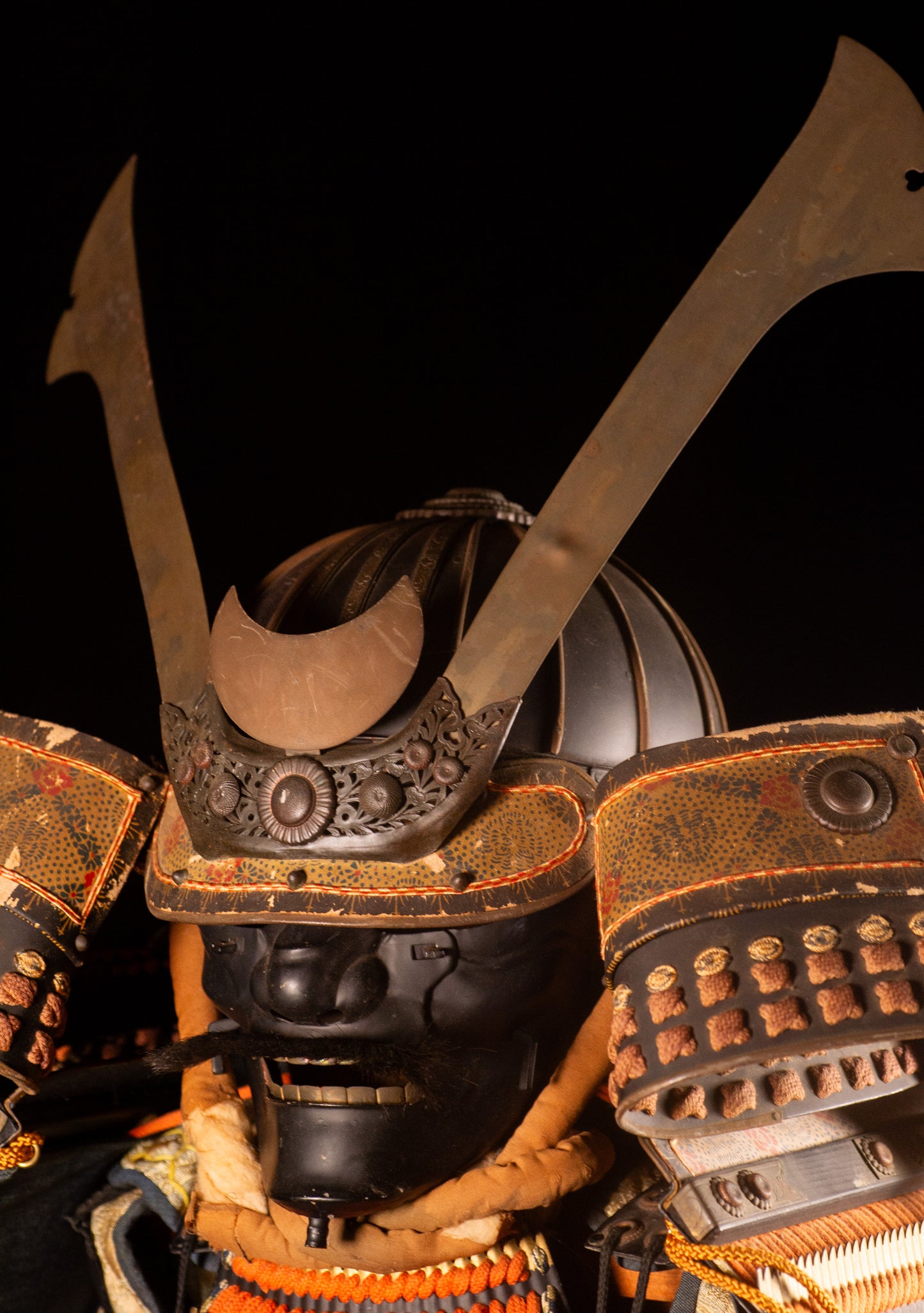 Samurai Armor  Yoroi Wearable Life-size w/chest Japanese Antique Kabuto 41