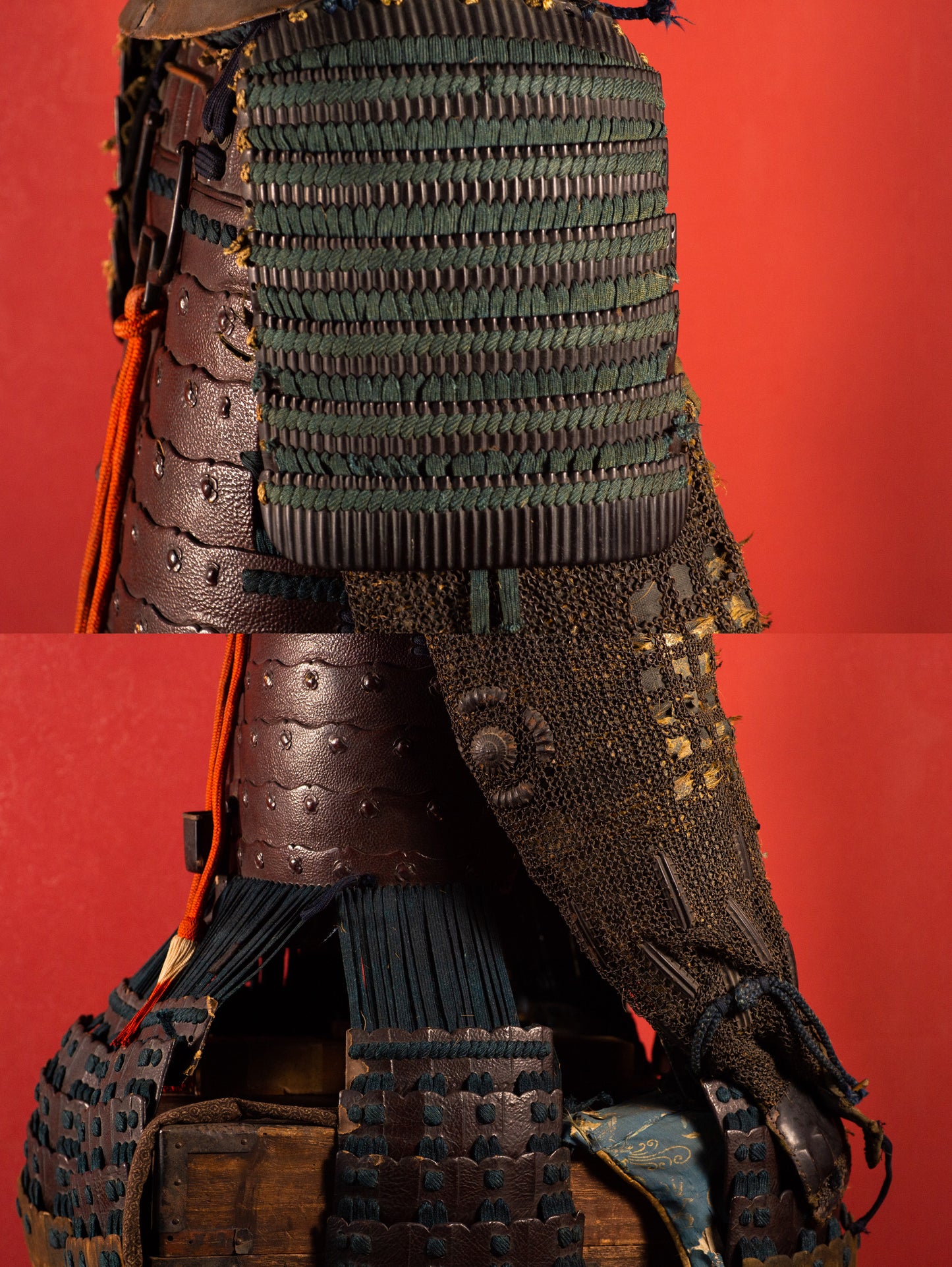 Genuine Samurai Armor Life Size Yoroi w/chest Edo Period Japanese Antique Kabuto