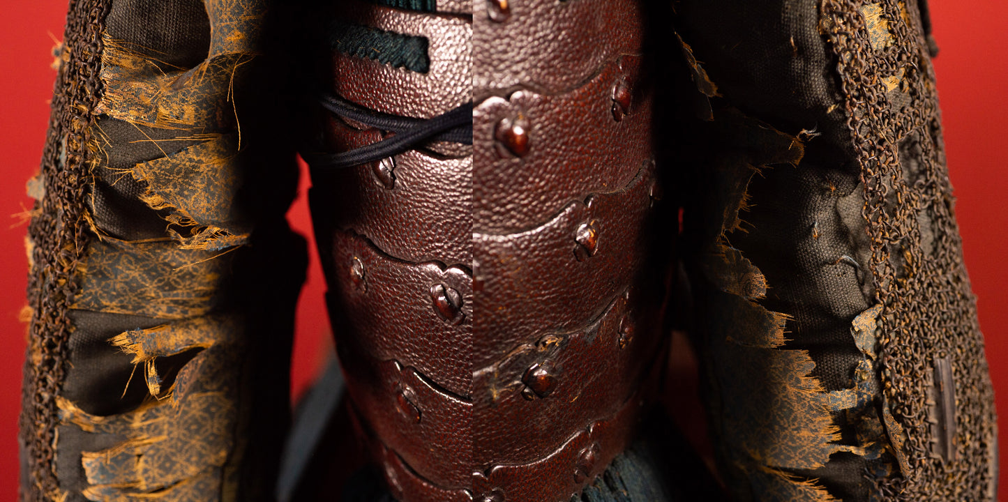 Genuine Samurai Armor Life Size Yoroi w/chest Edo Period Japanese Antique Kabuto