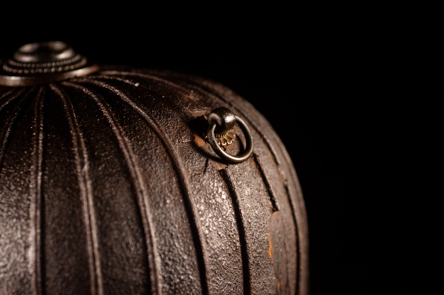Genuine Antique Samurai Helmet Suji KABUTO Edo Period F/S KAB69