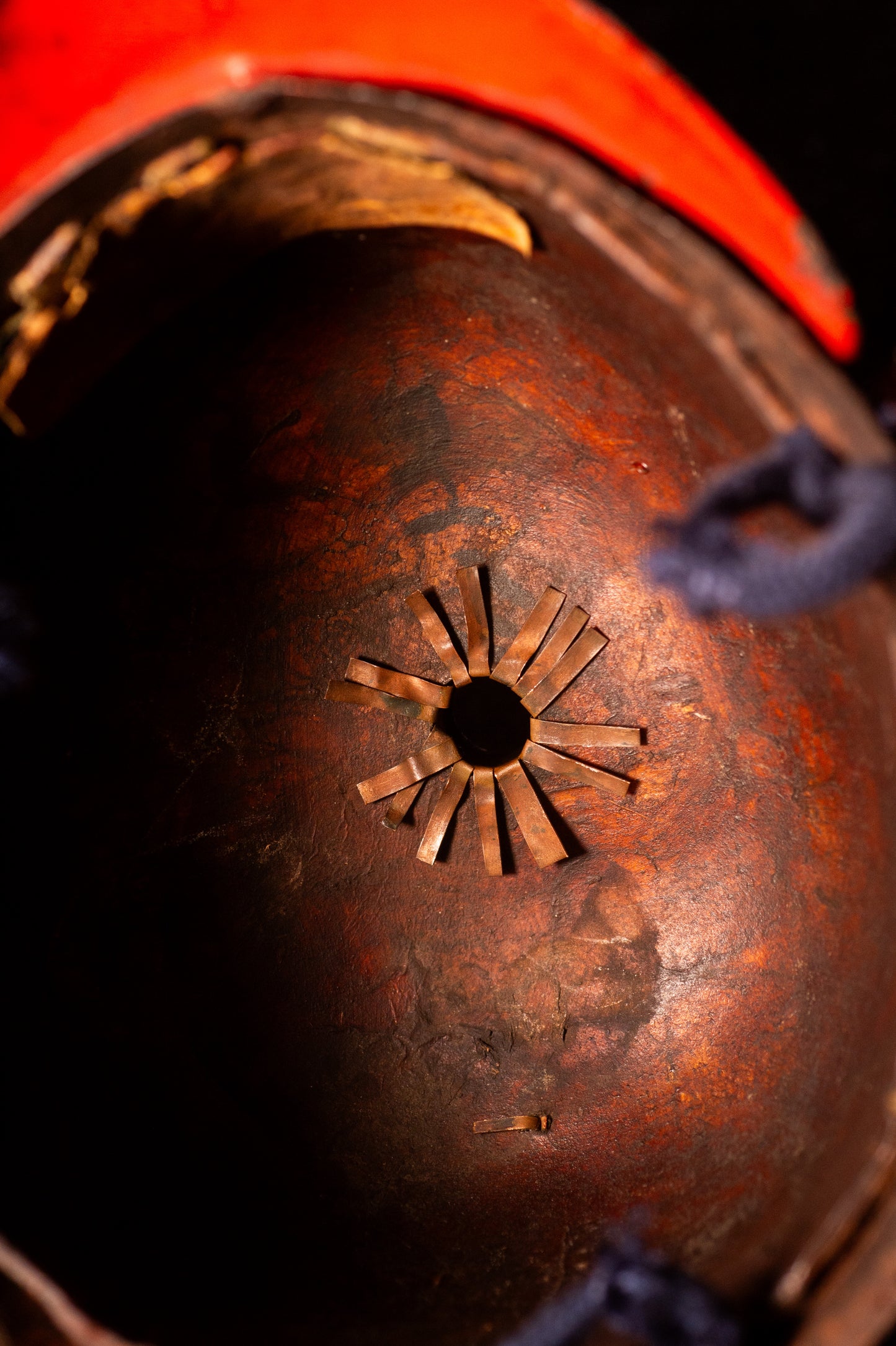 Genuine Antique Samurai Helmet Suji KABUTO Edo Period F/S KAB69